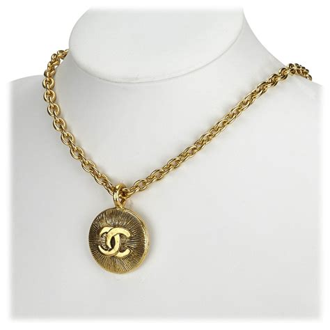 chanel pendant necklace gold|Chanel necklace price list.